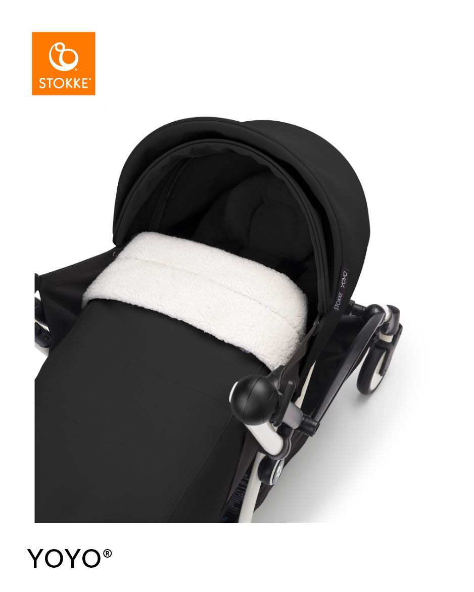 Stokke YOYO3 White Frame with 0+ Newborn Pack - Black & Cup Holder (3 Pieces) image number 3