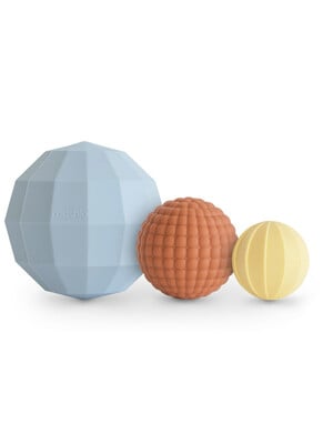 Mushie Nesting Spheres Sensory Toy Powder Blue