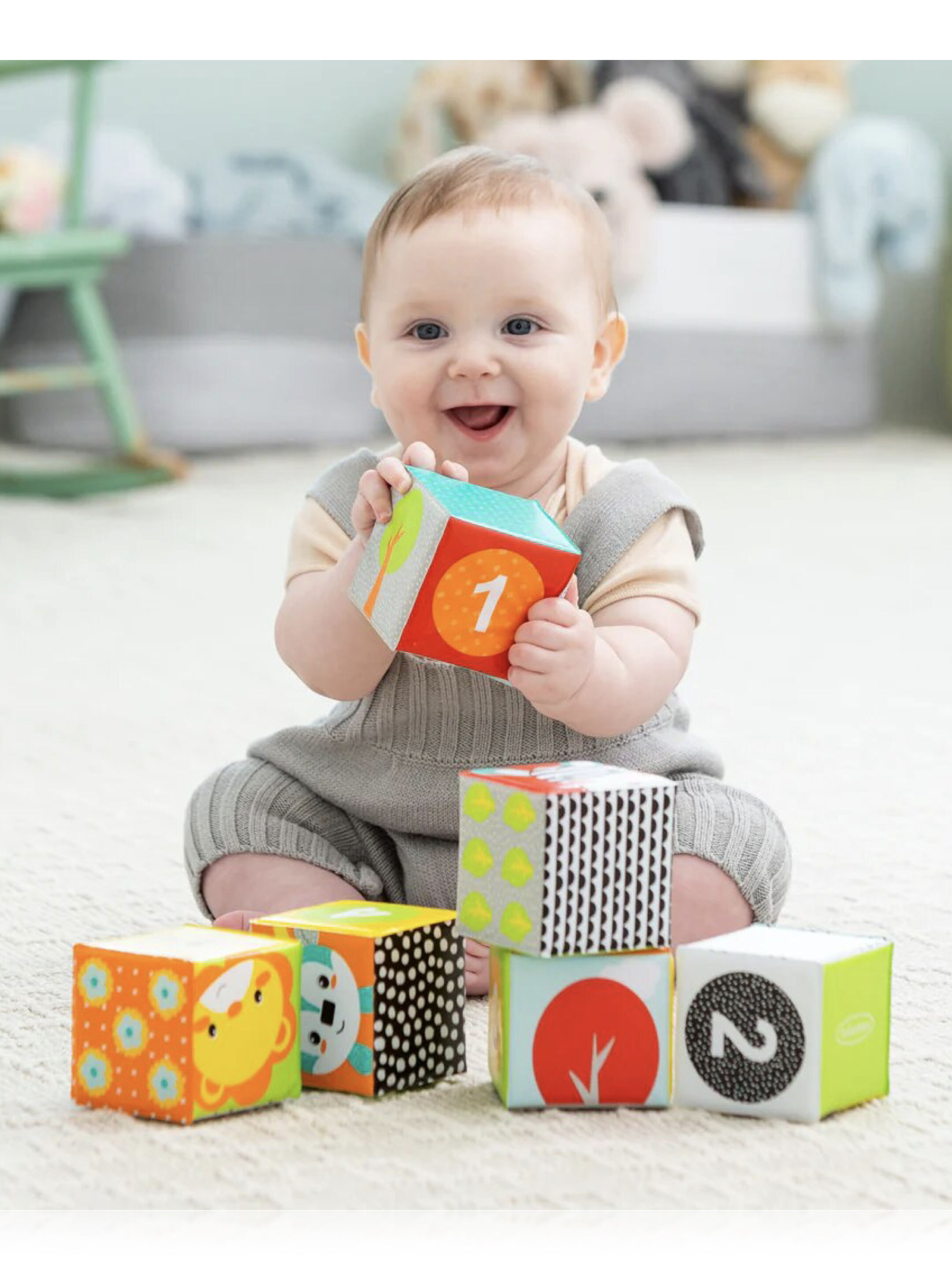 Infantino Colors & Numbers Bath Blocks - 3 Piece image number 2