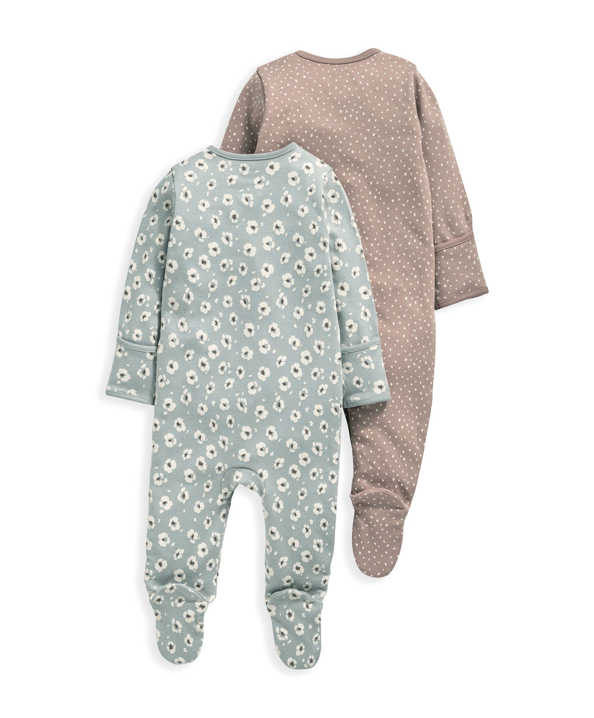 2 Pack Contemporary Flower Sleepsuits image number 3