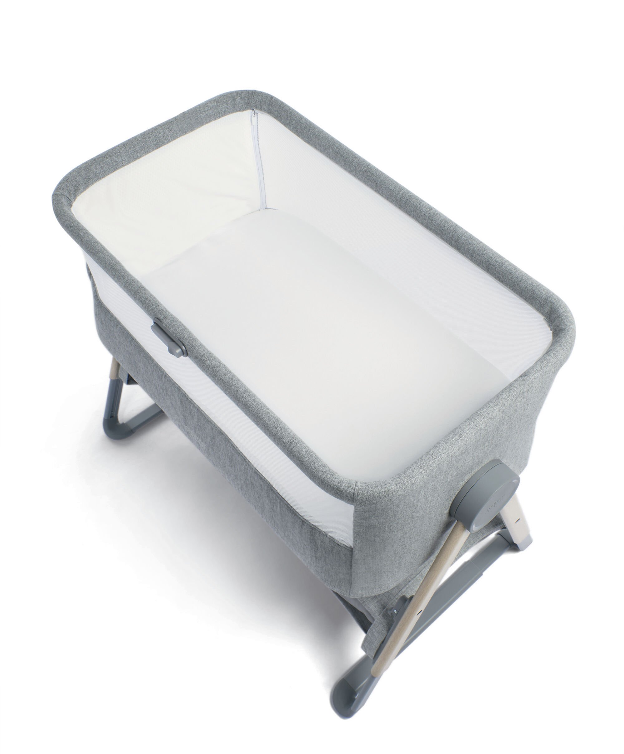 Lua Bedside Crib Grey image number 7