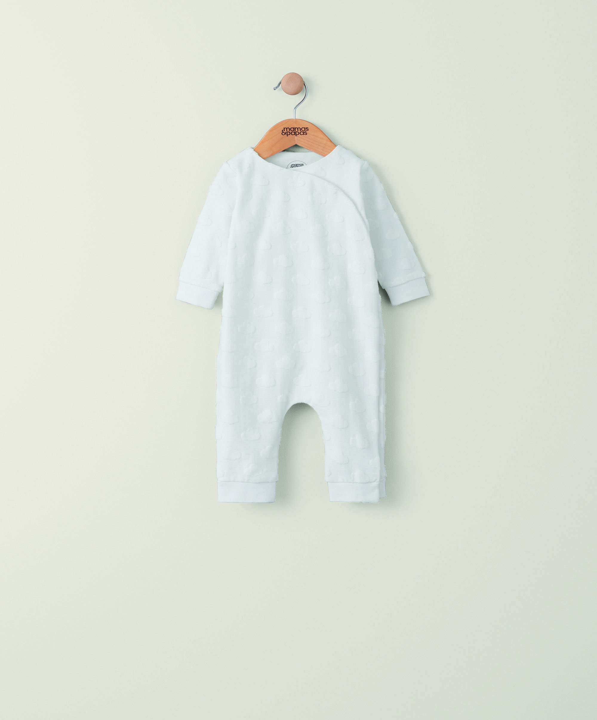 Cloud Jacquard Wrap Romper