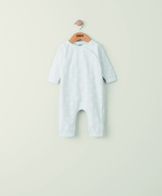 Cloud Jacquard Wrap Romper