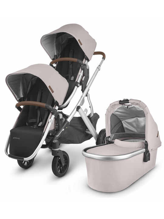 Uppababy - RumbleSeat V2 - Alica (Dusty pink/silver/saddle leather) image number 2