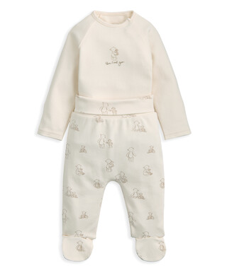 2Pc Placement Bodysuit Set