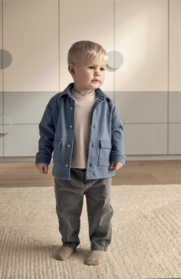 Denim Shacket & T-Shirt