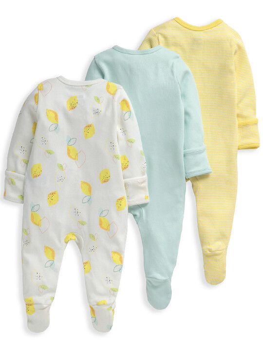 Lemon Sleepsuits 3 Pack image number 2