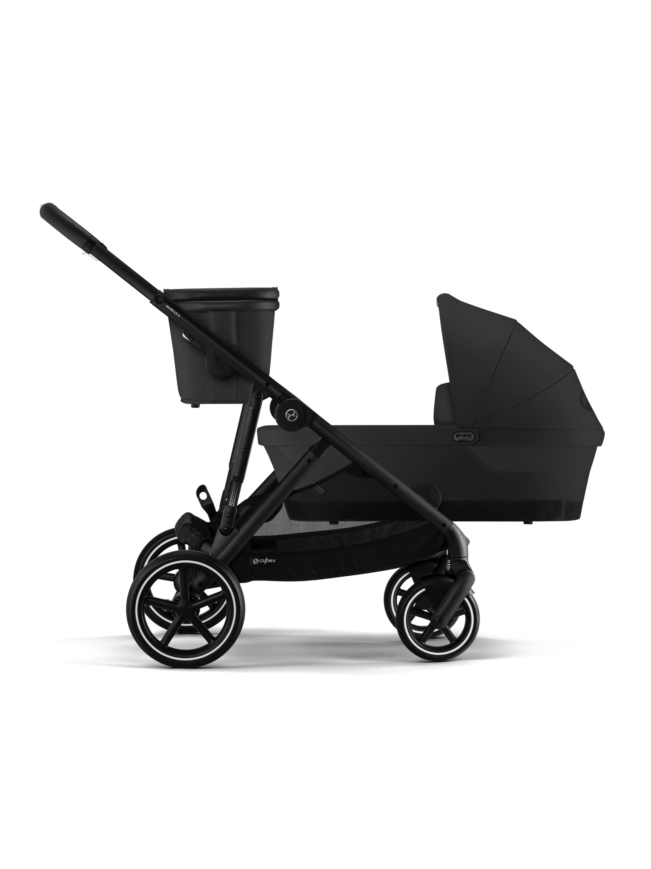Cybex Gazelle S Stroller Frame with Seat Unit - Moon Black image number 3