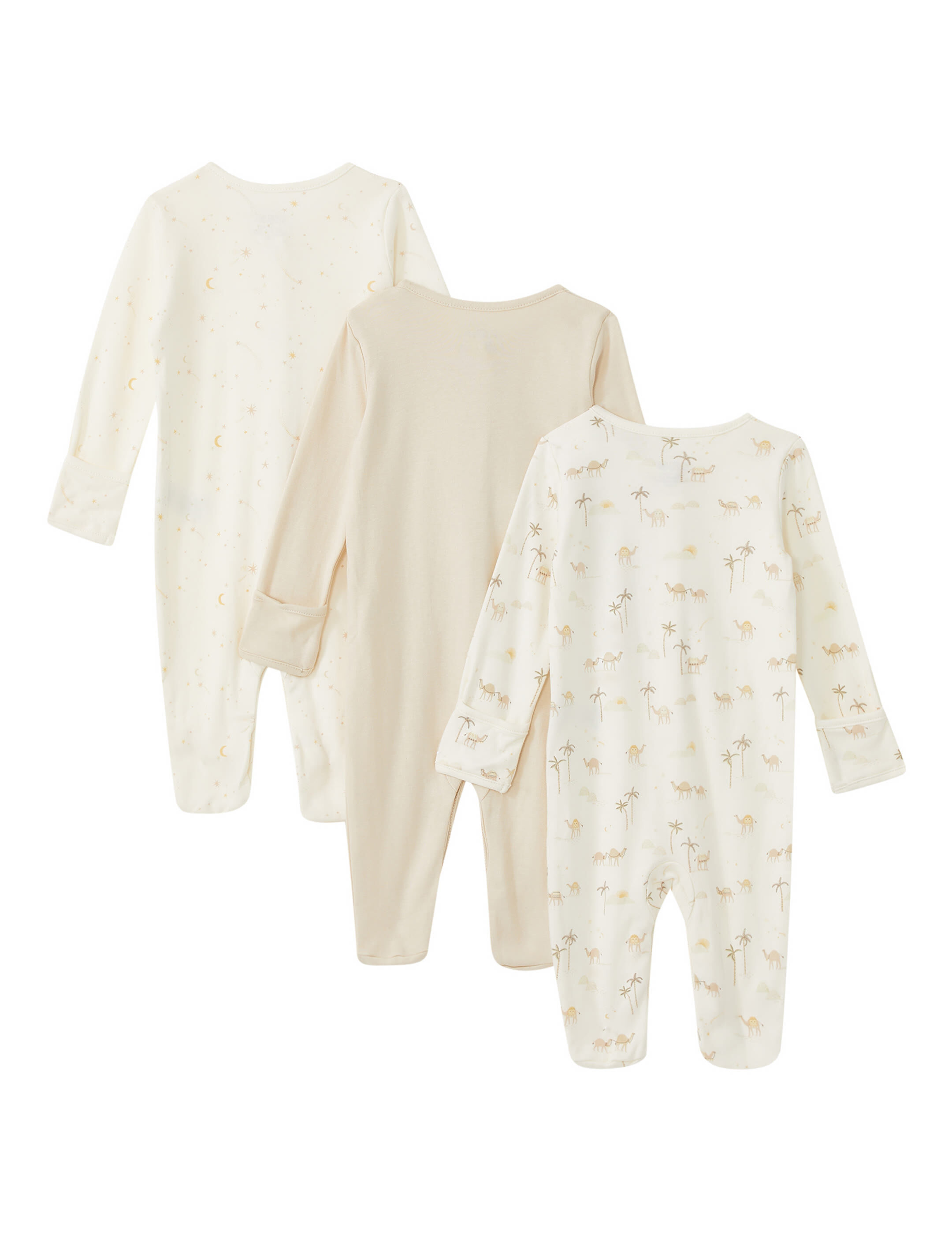 3 Pack Desert Sky Sleepsuits image number 3