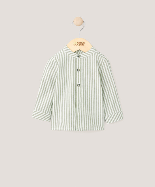 Green Striped Shirt image number 1