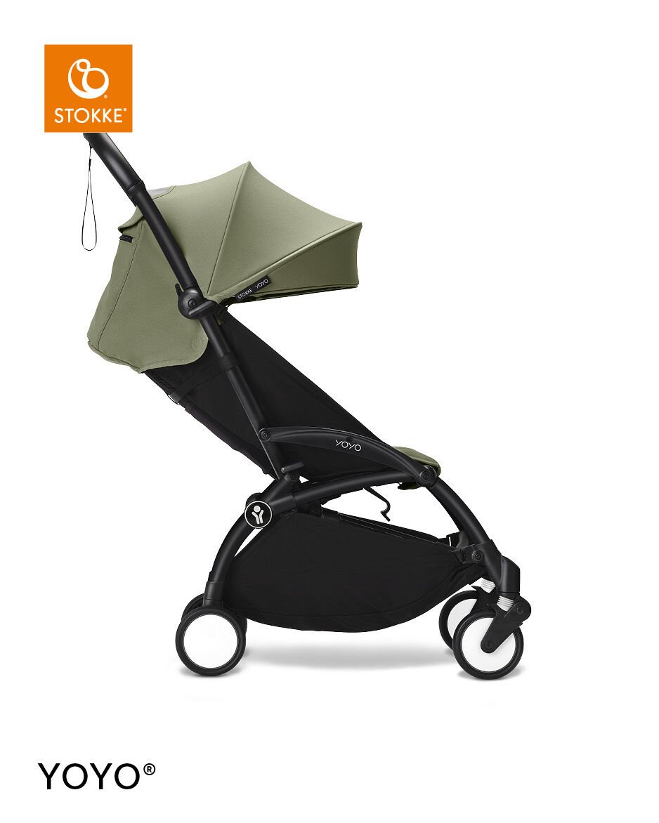Stokke YOYO3 Black Frame with 6+ Color Pack - Olive & Cup Holder (3 Pieces) image number 3