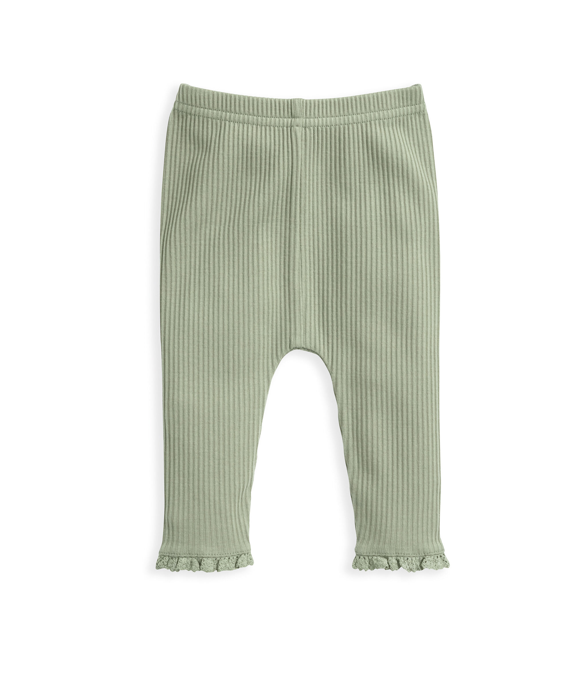 Ribbed Leggings - Green image number 2