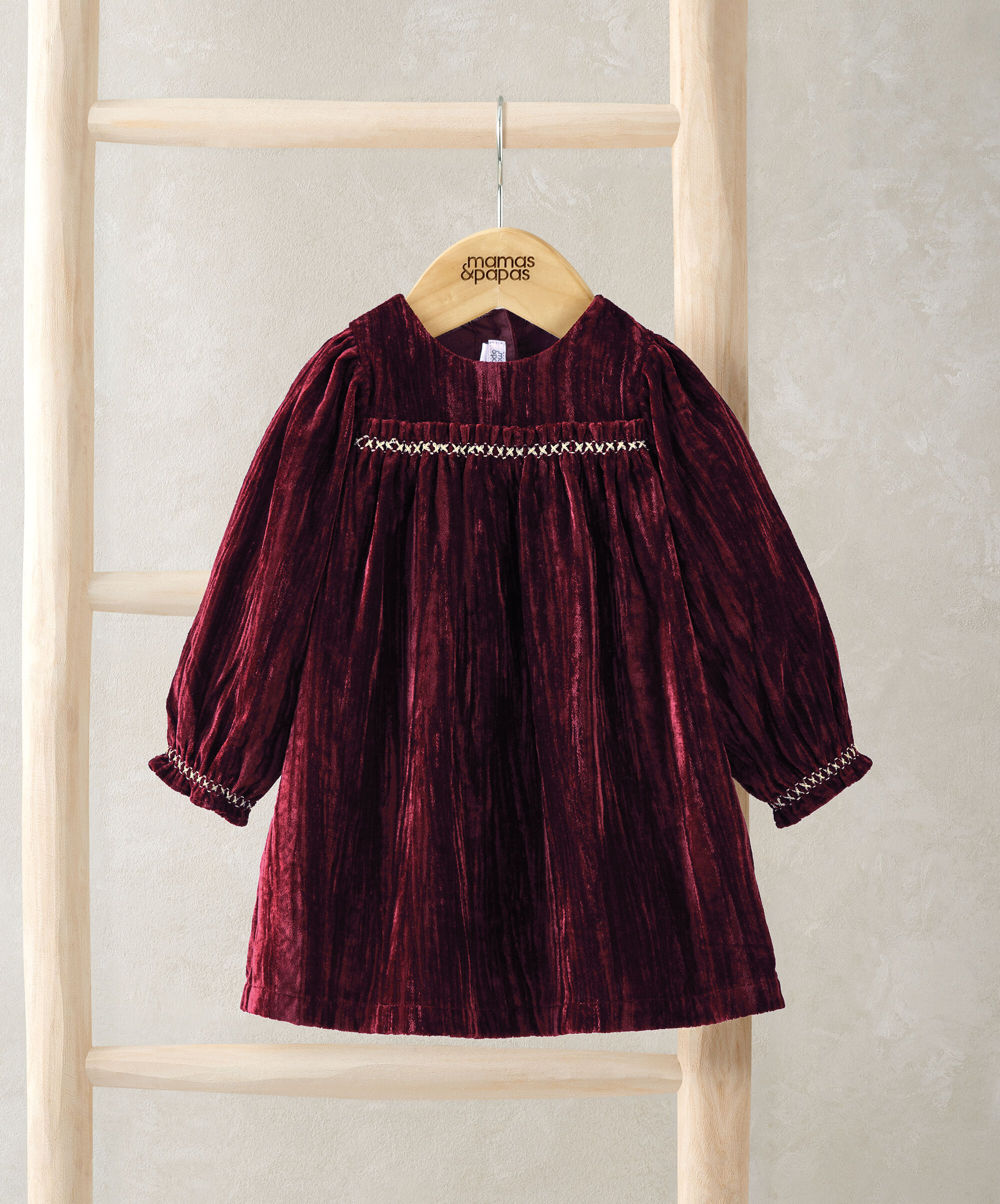 Burgendy Velvet Dress