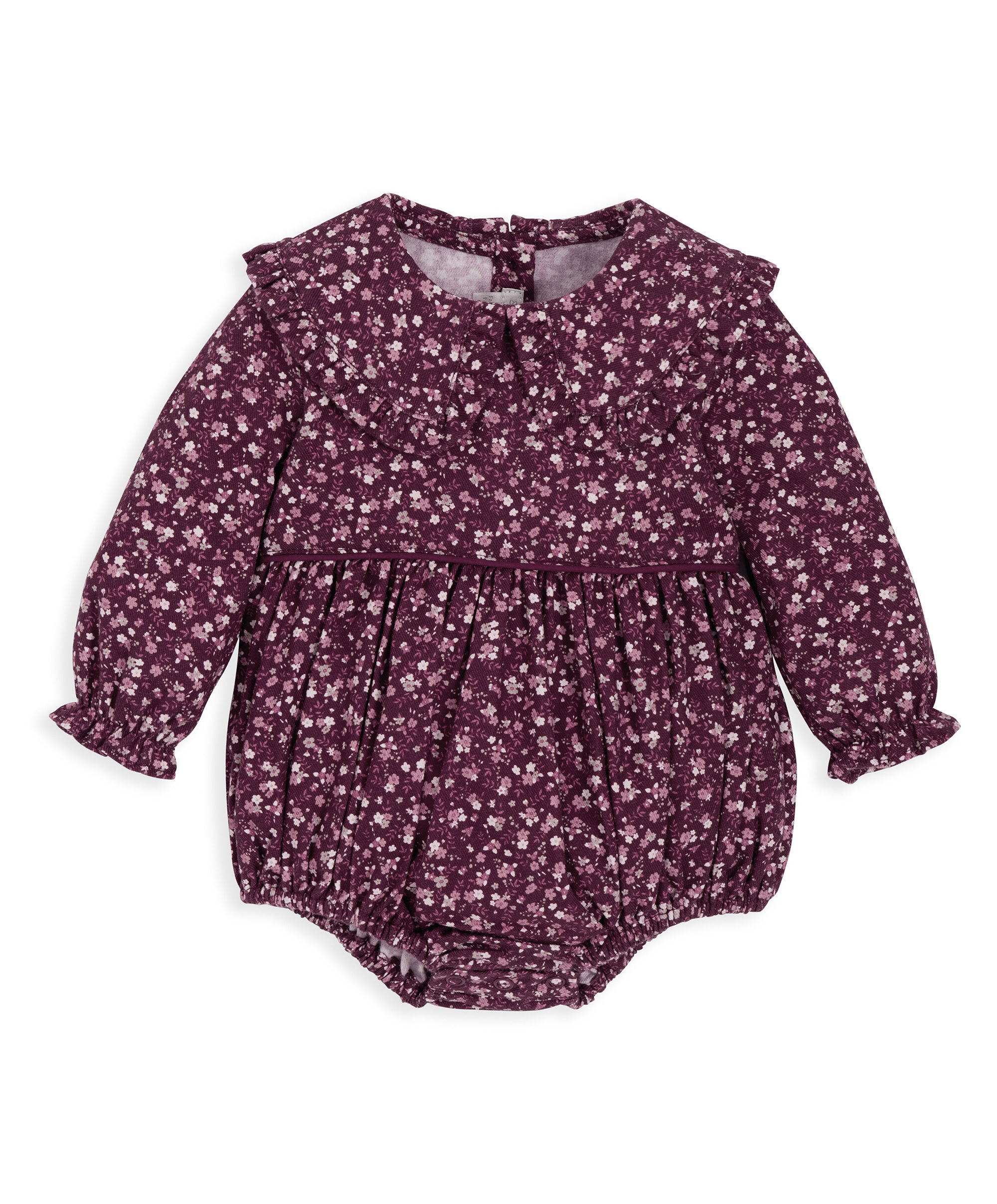 Print Collar Romper image number 1