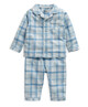 Blue Gingham Woven Pyjamas image number 1