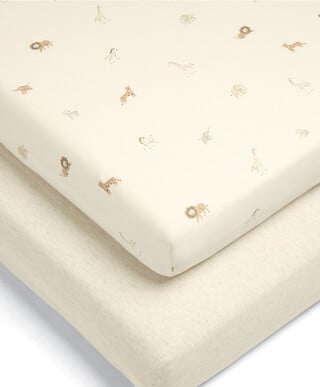 Safari & Marl Fitted Sheets - Multipack Of 2