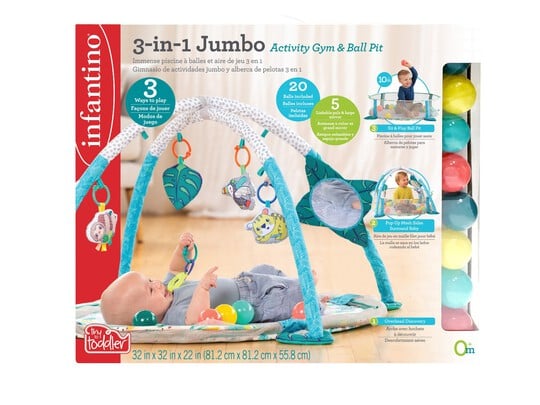 Infantino - 3-In-1 Jumbo Activity Gym & Ball Pit image number 2