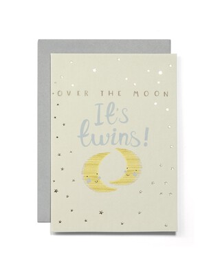 It's Twins Blank Greetings Card