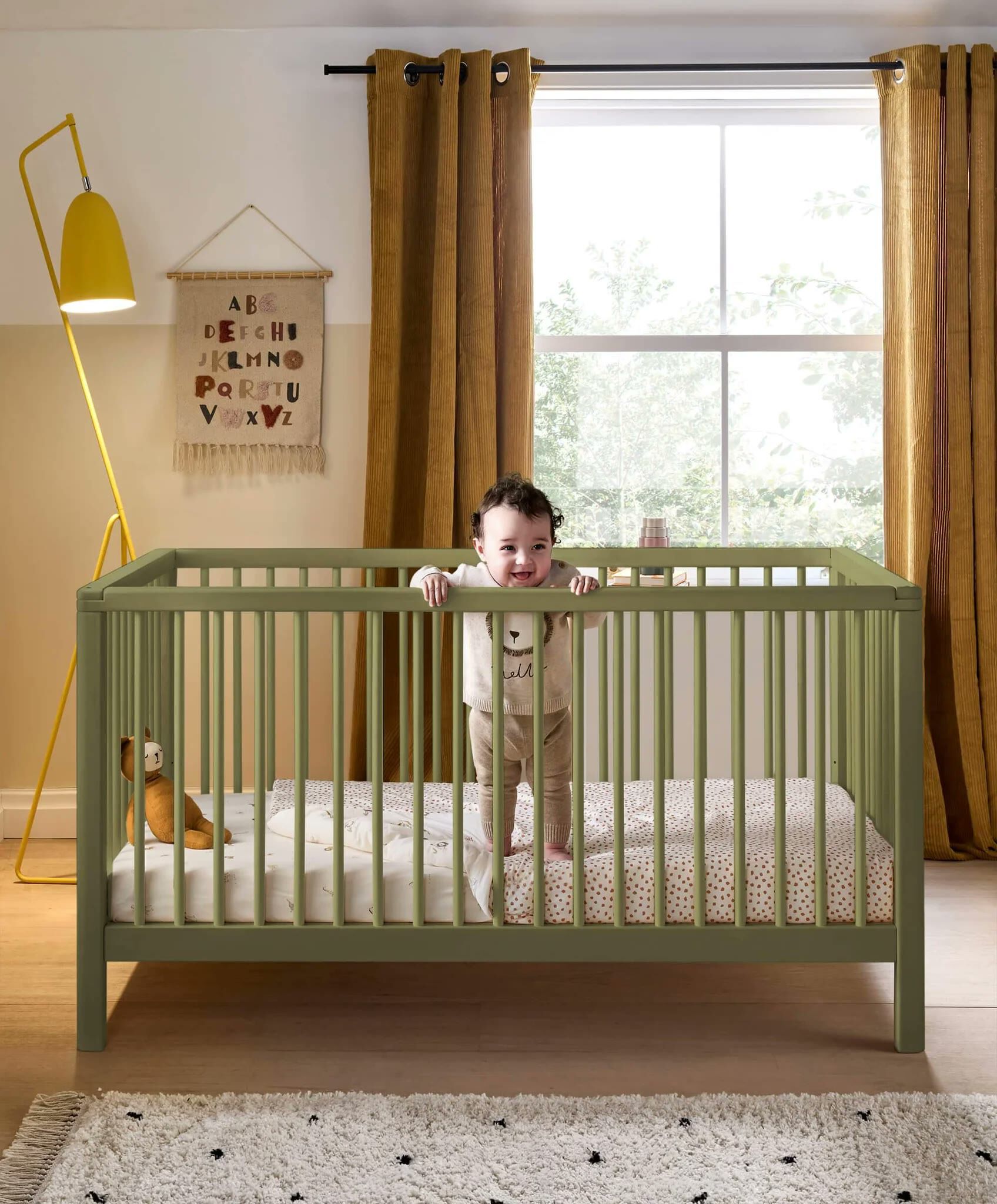Compact Solo Cotbed - Moss Green image number 1