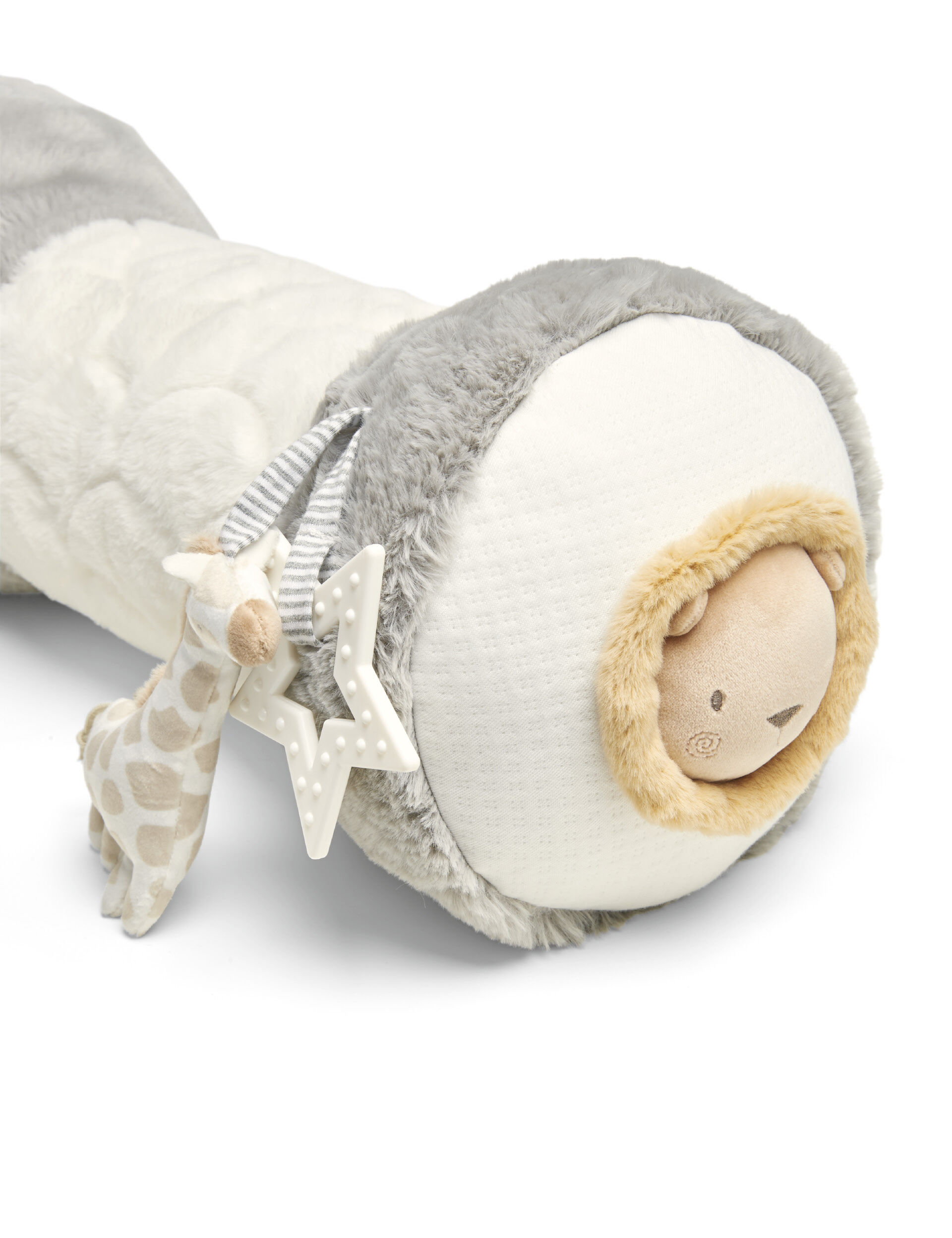 Welcome to the World Elephant Tummy Time Roll - Grey image number 3
