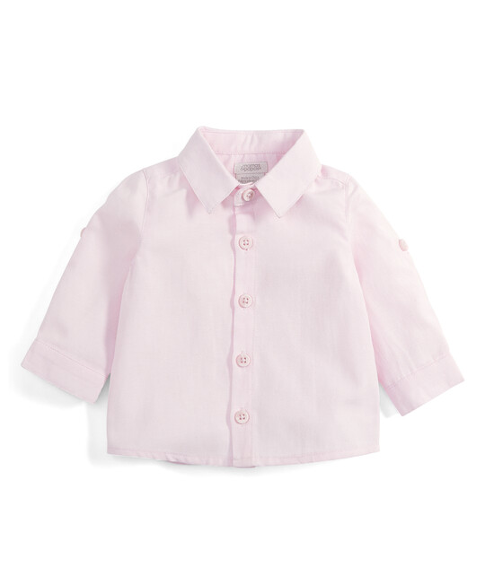 Pink Long Sleeve Cotton Shirt image number 1