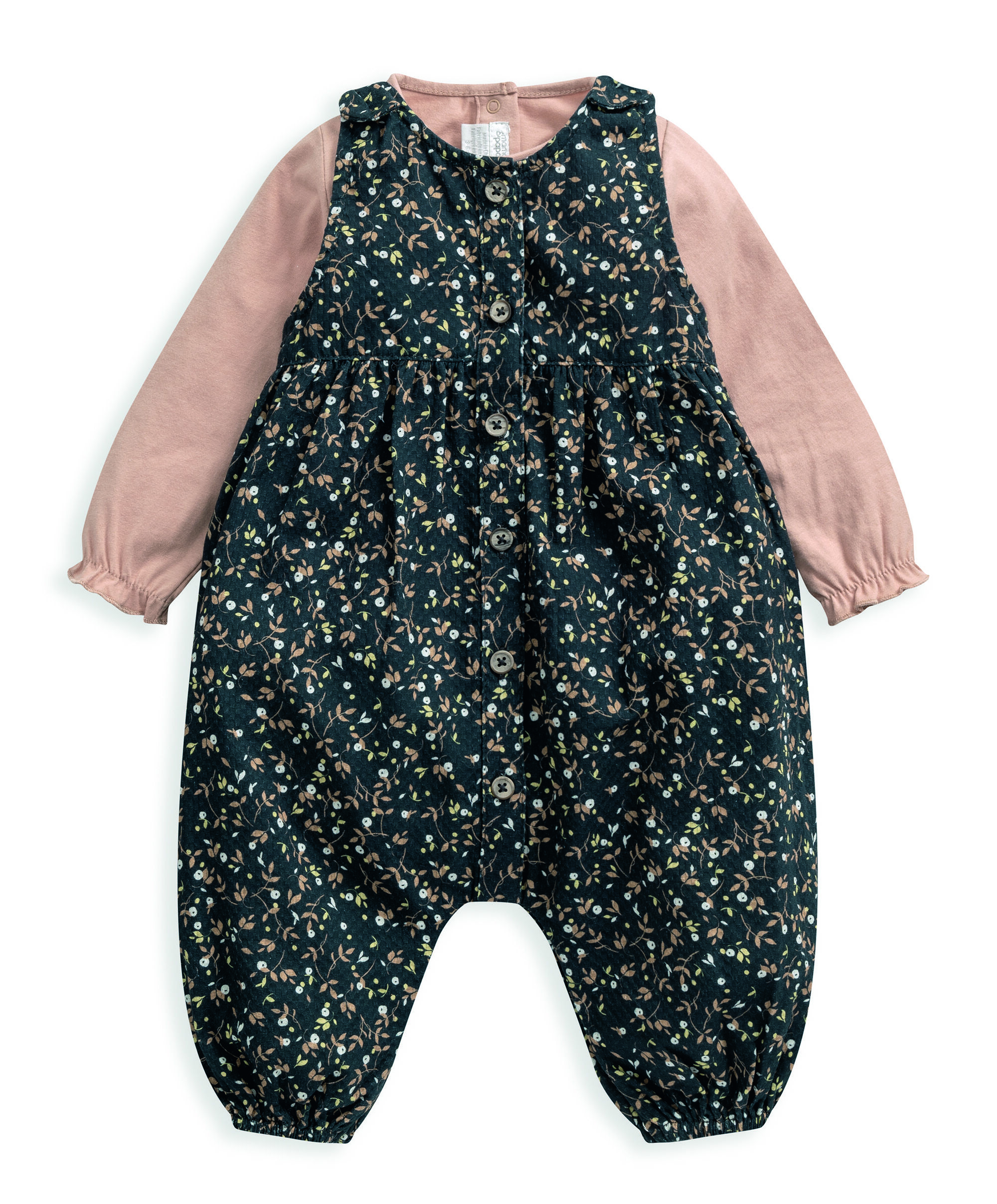 2 piece Bodysuit & Print Dungaree image number 2