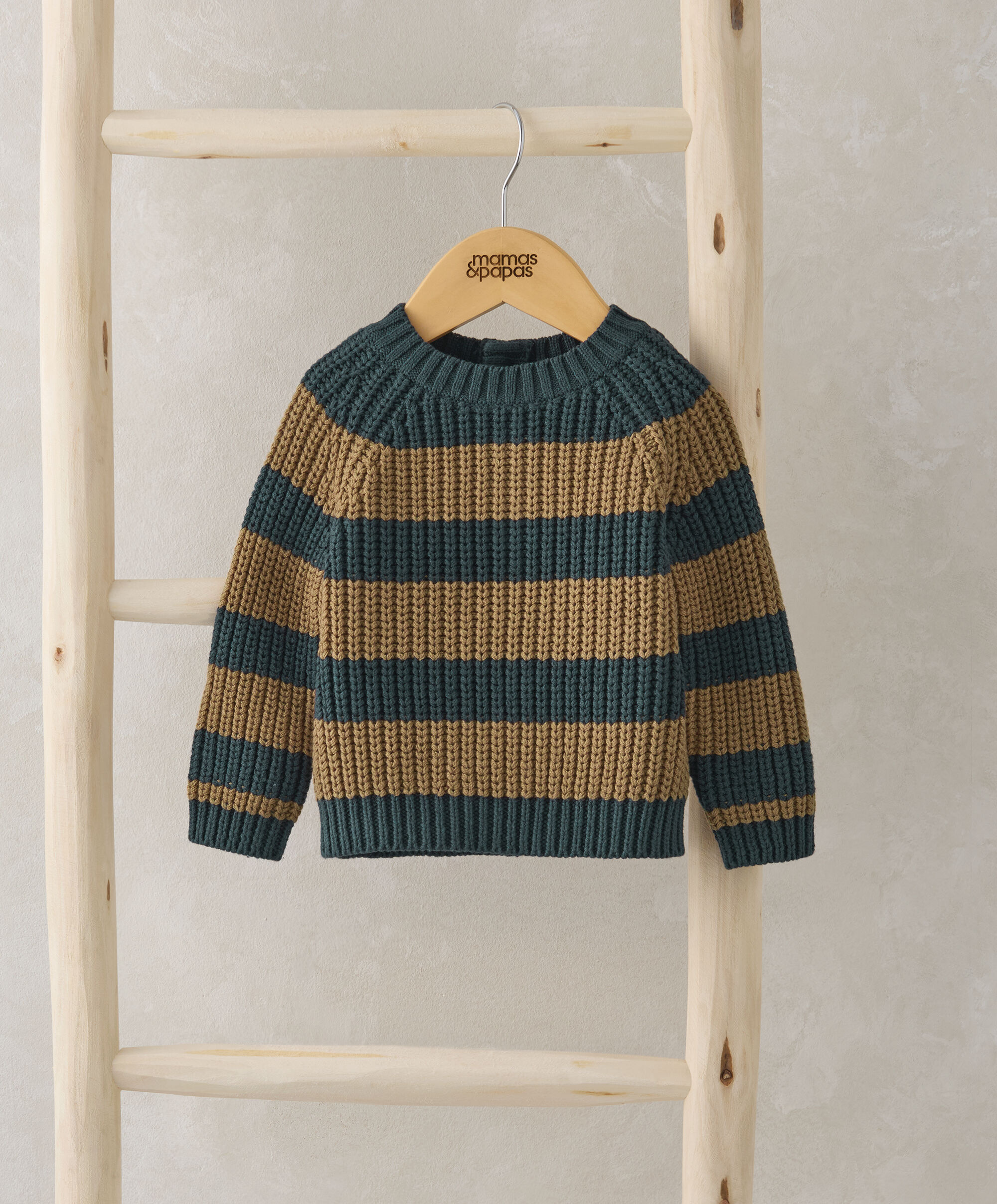 Chunky Knitted Stripe Jumper image number 1