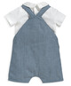 Body Suit & Short Dungarees - Set Of 2 image number 2