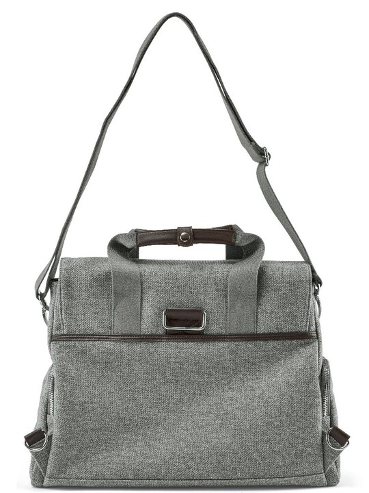 Bowling Style Changing Bag - Woven Grey image number 1