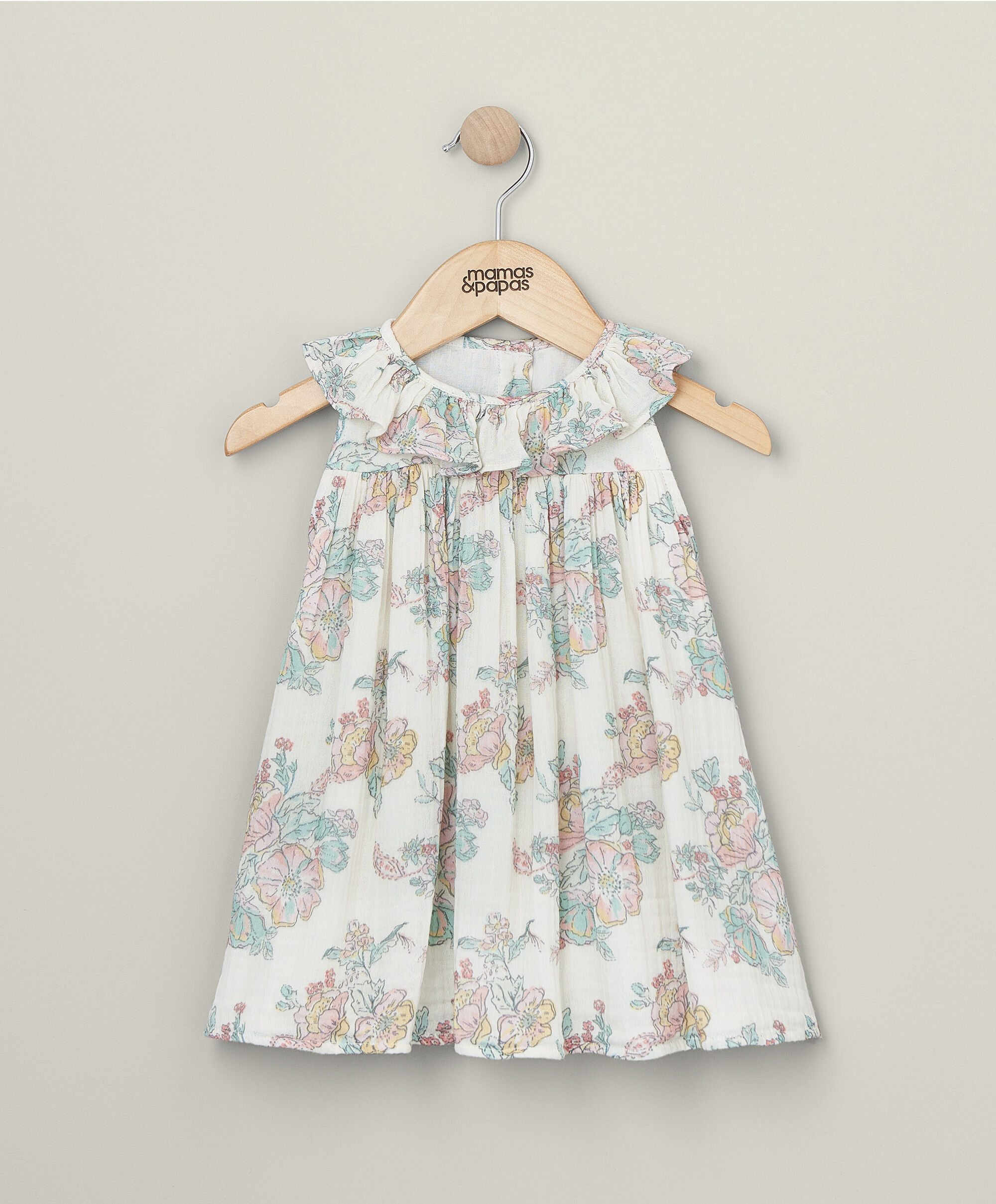 Rose Scallop Collar Dress image number 1