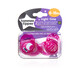 Tommee Tippee Closer to Nature Night Time Soothers 6-18 months (2 Pack) - Pink image number 2