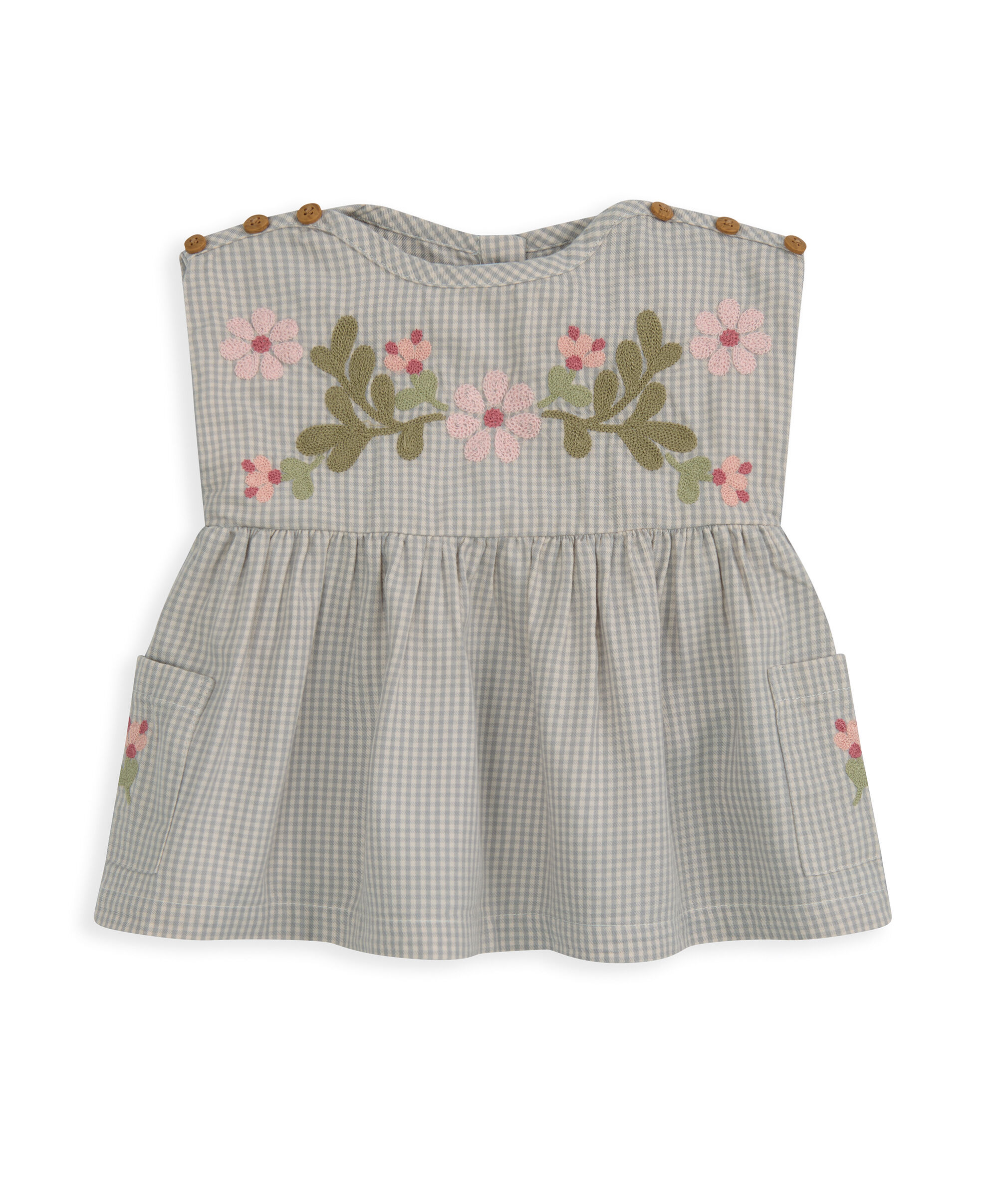 Gingham Top & Shorts Outfit Set image number 4