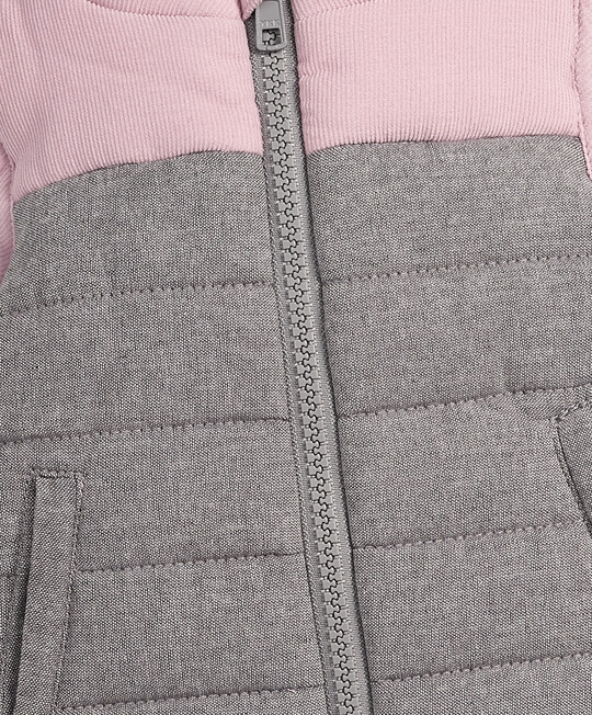 Chambray Gilet - Grey & Pink image number 3