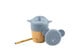 Citron Organic Bamboo Cup W Lids Dusty Blue image number 1