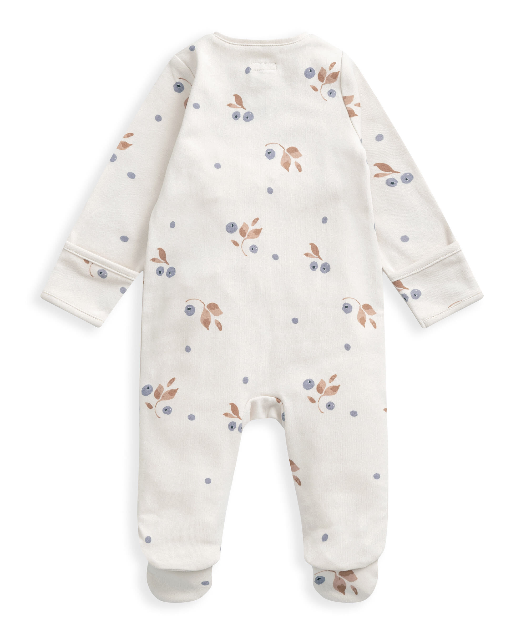 Berry Floral Print Zip All In One image number 3