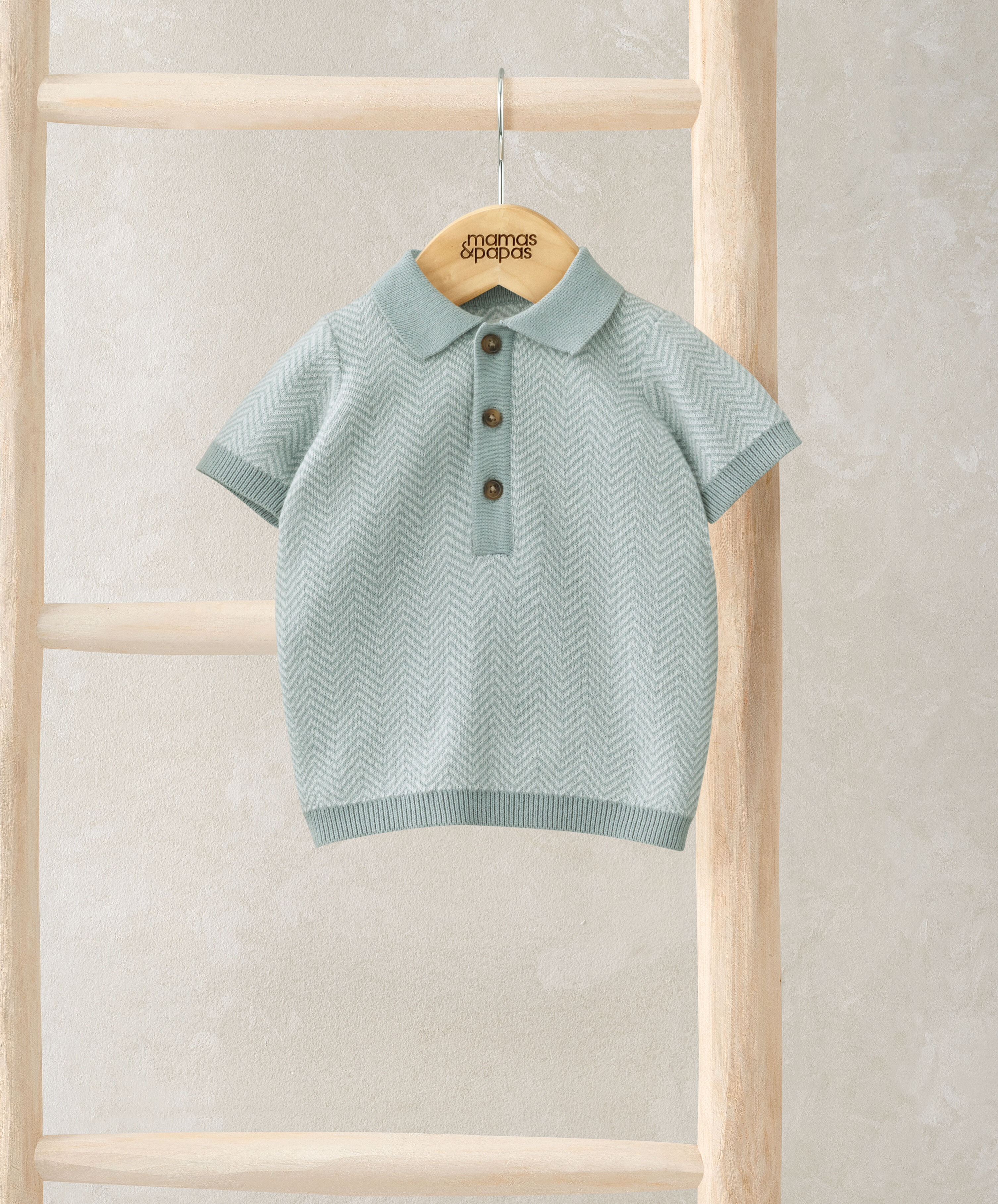 Short Sleeve Knit Polo image number 1