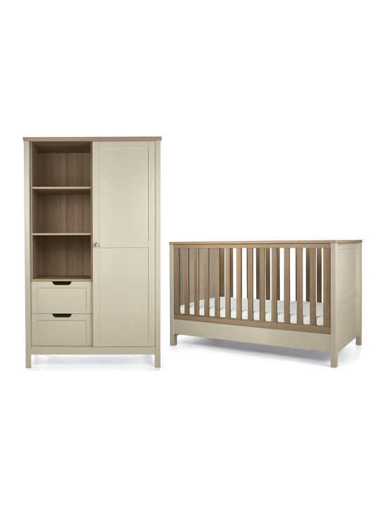 Buy Harwell Cashmere Piece Cotbed Set with Wardrobe Nursery