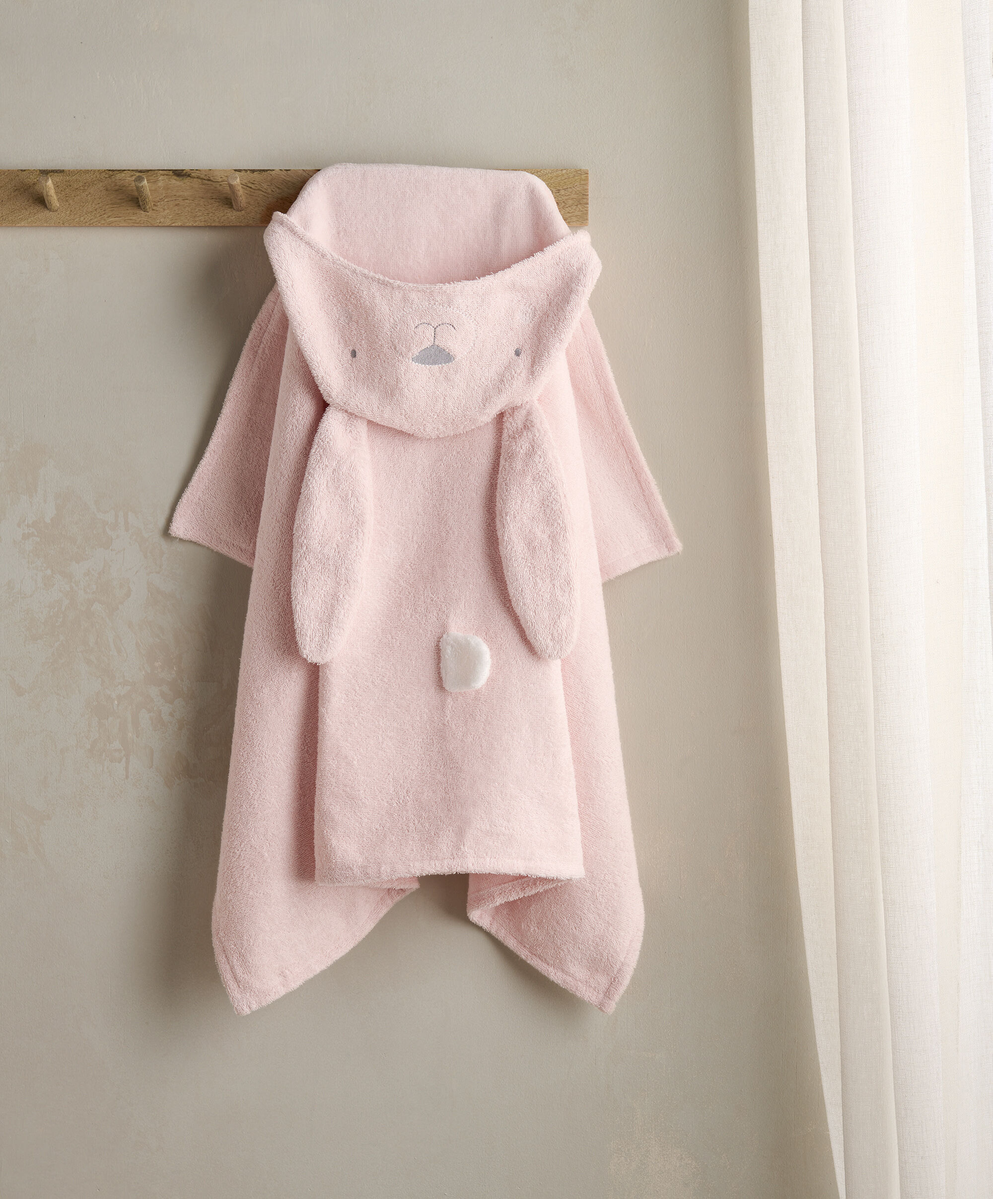 Hooded Baby Towel - Bunny image number 1