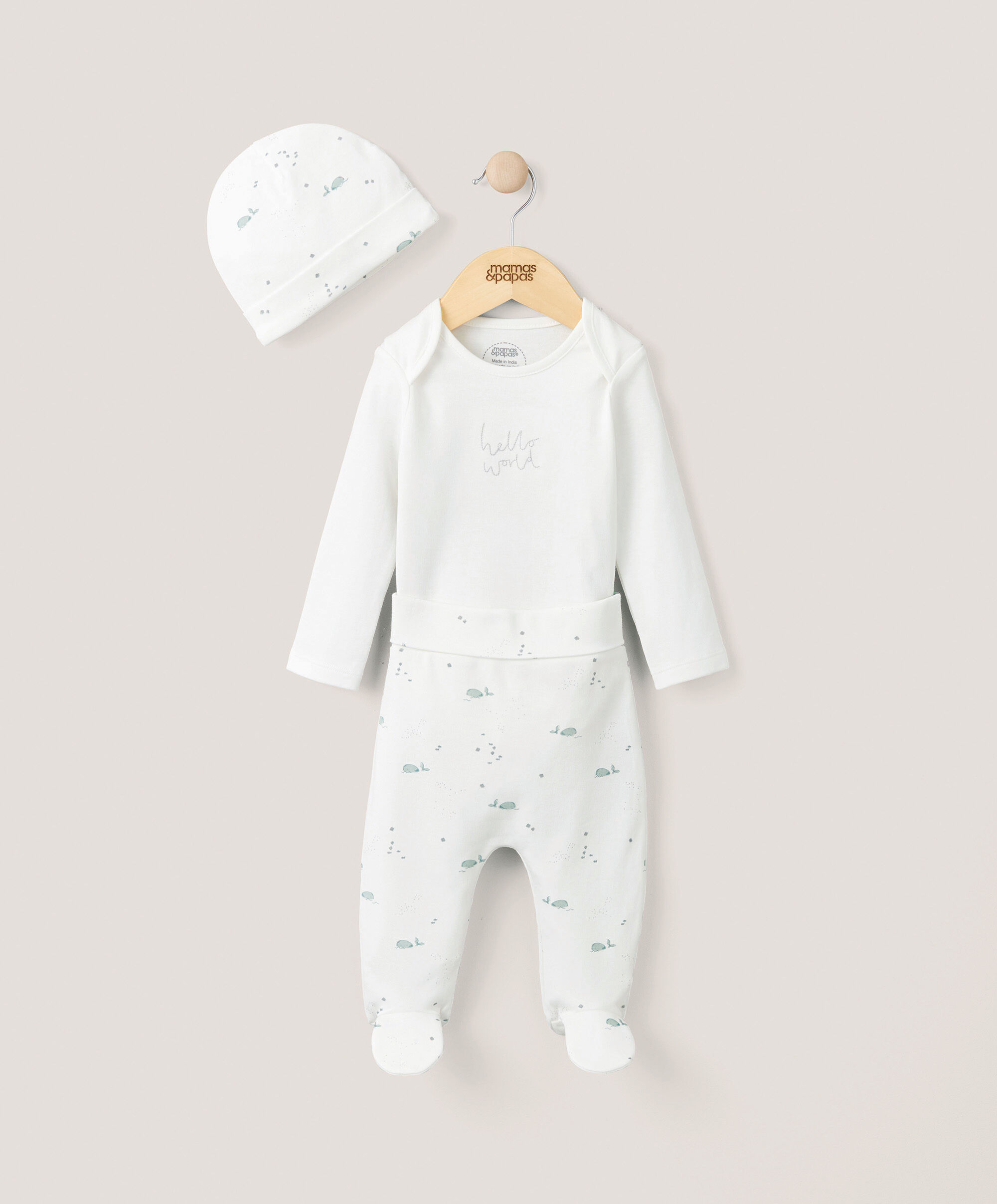 My First Outfit Set (3 Piece) - Whale image number 1