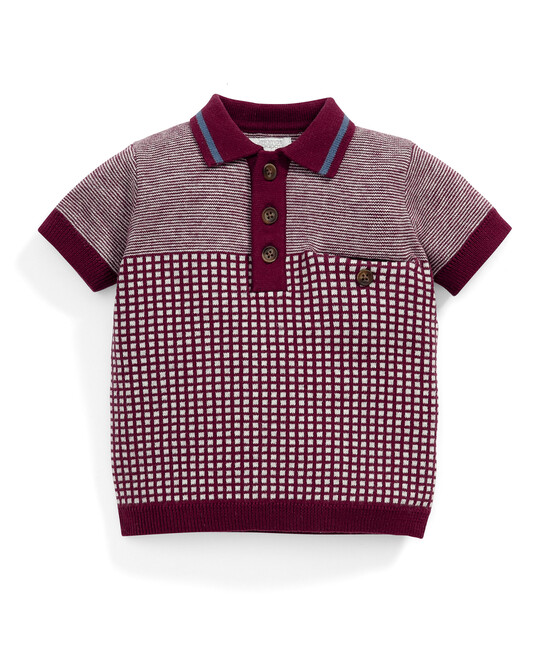 Jacquard Knitted Polo image number 1