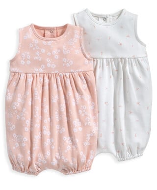 2 Pack Pink Rompers