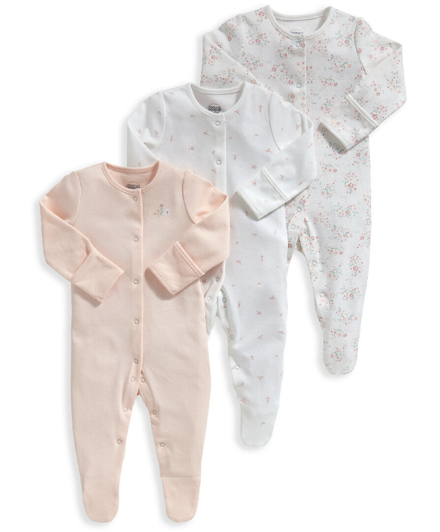 Floral Sleepsuits 3 Pack