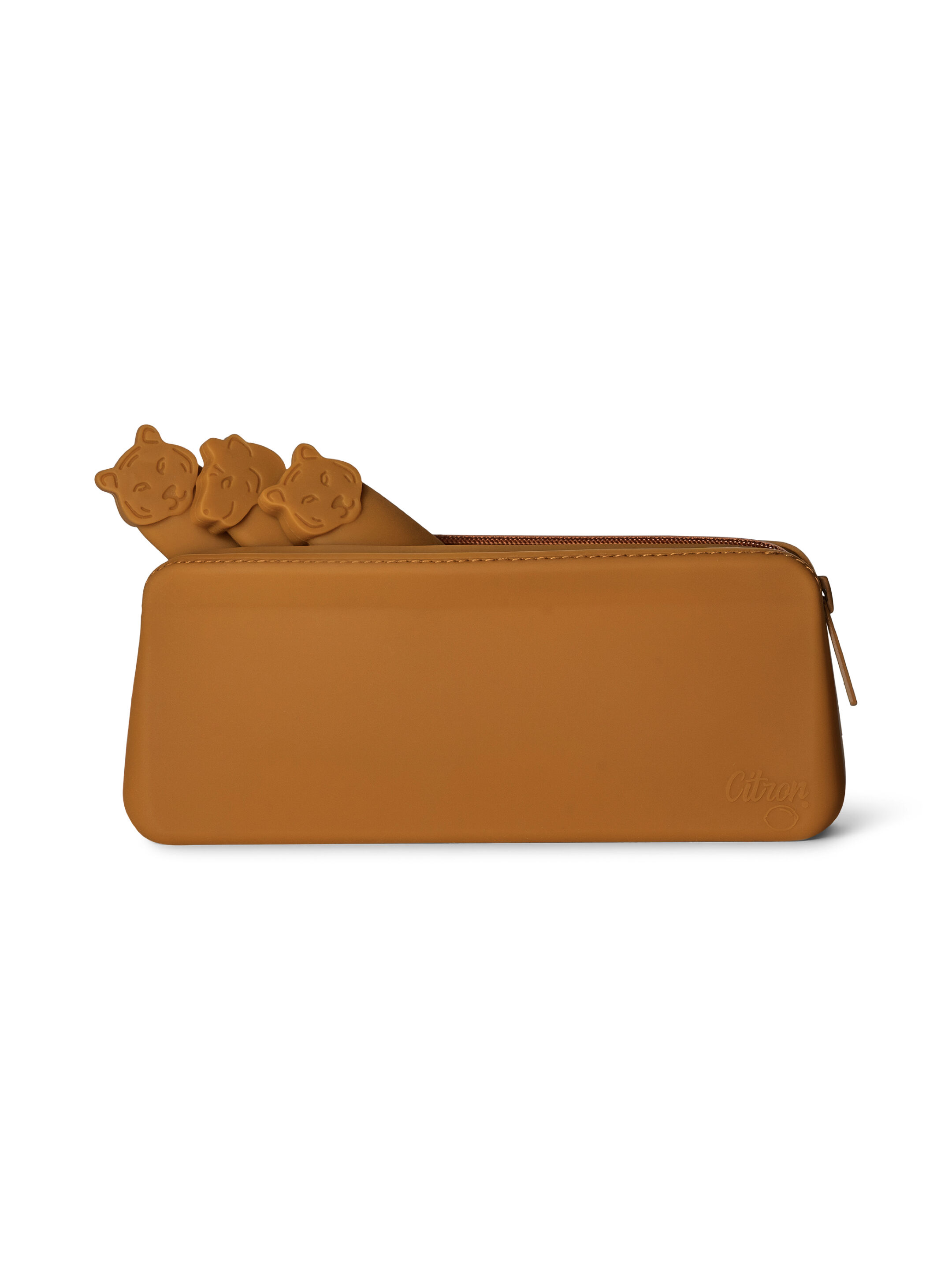 Citron Silicone Cutlery Set with Pouch Caramel image number 4