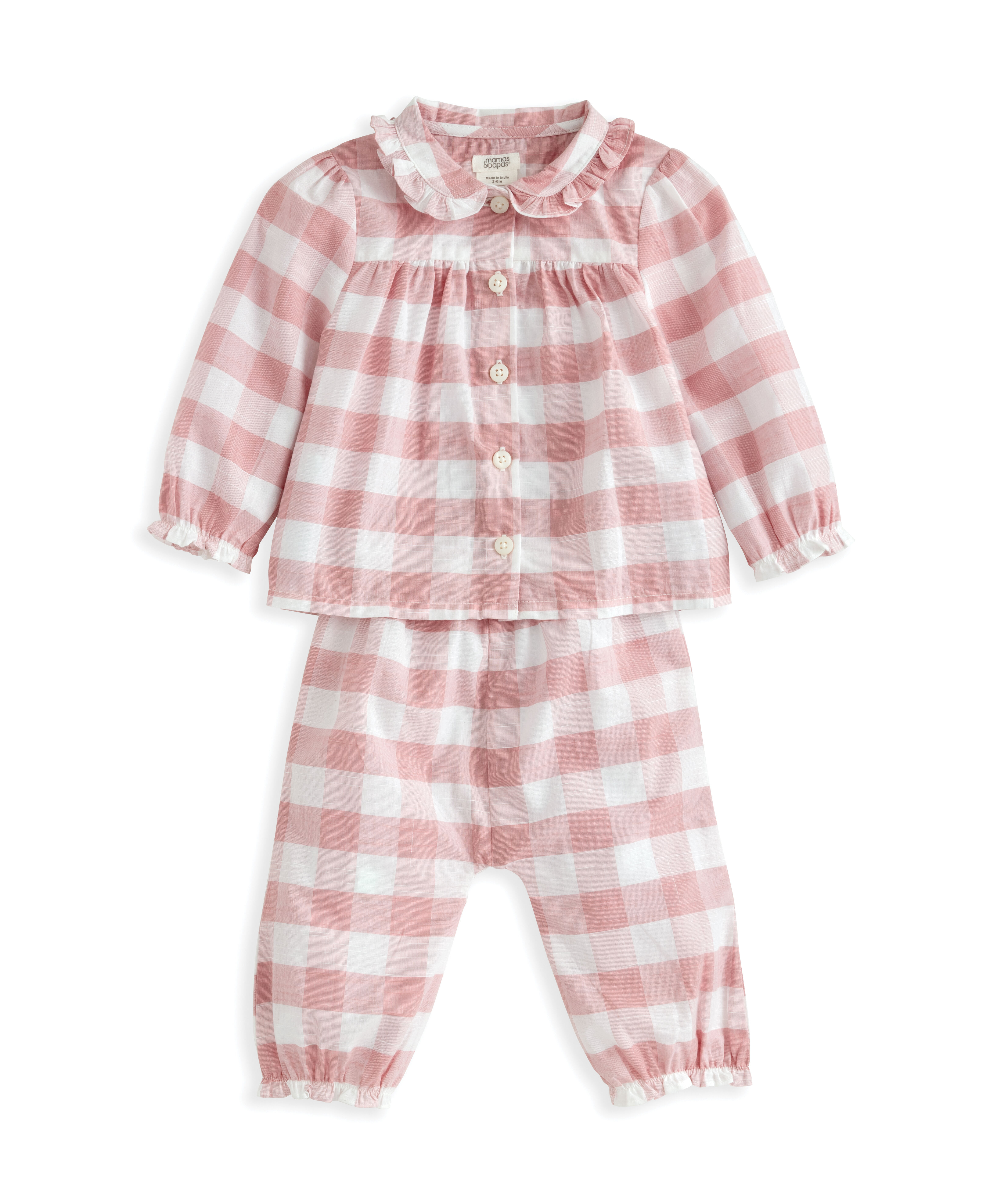 Pink Gingham Pyjamas image number 2