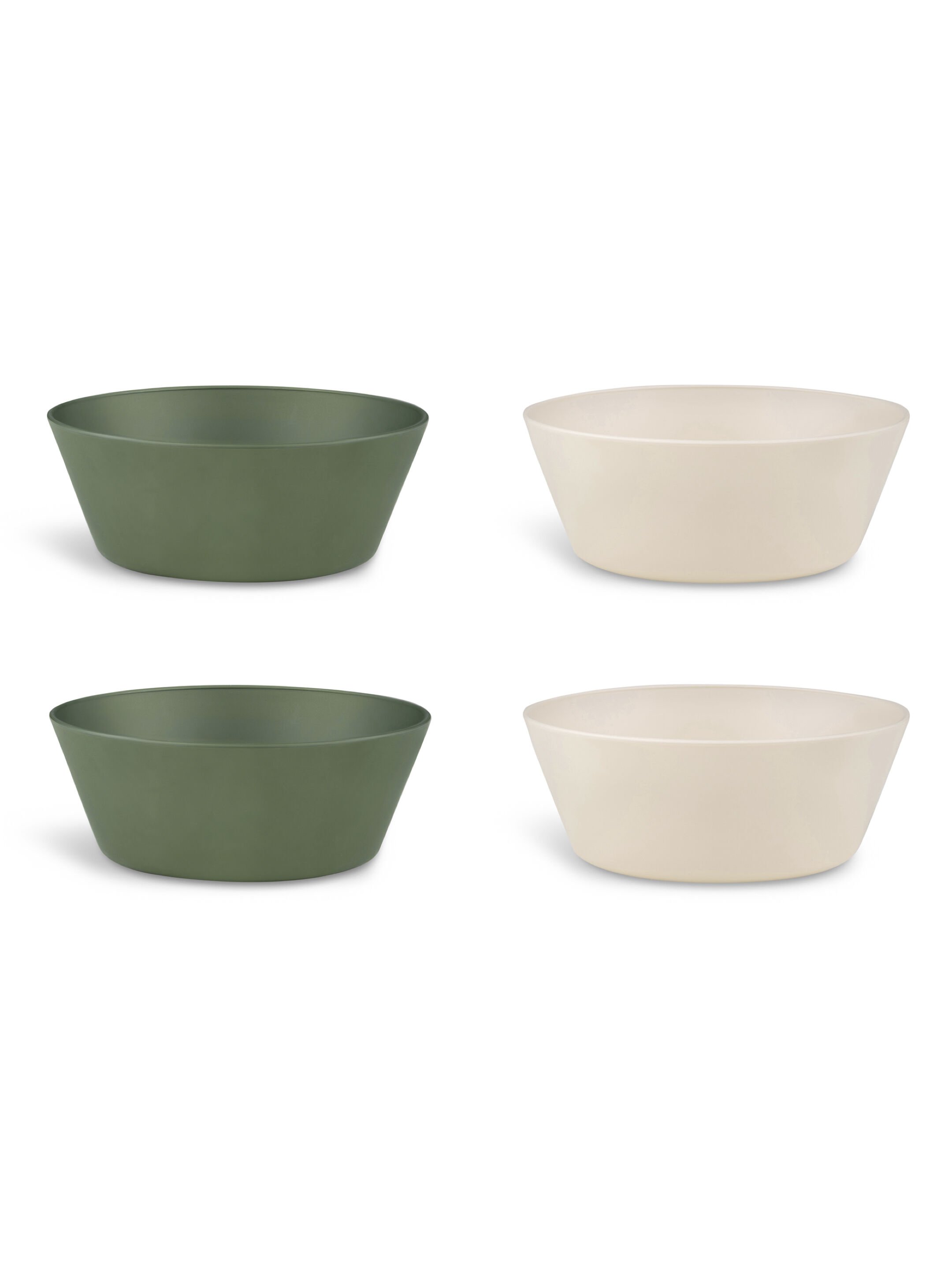 Citron Bio Based Bowl Set of 4 - Green/Cream image number 1