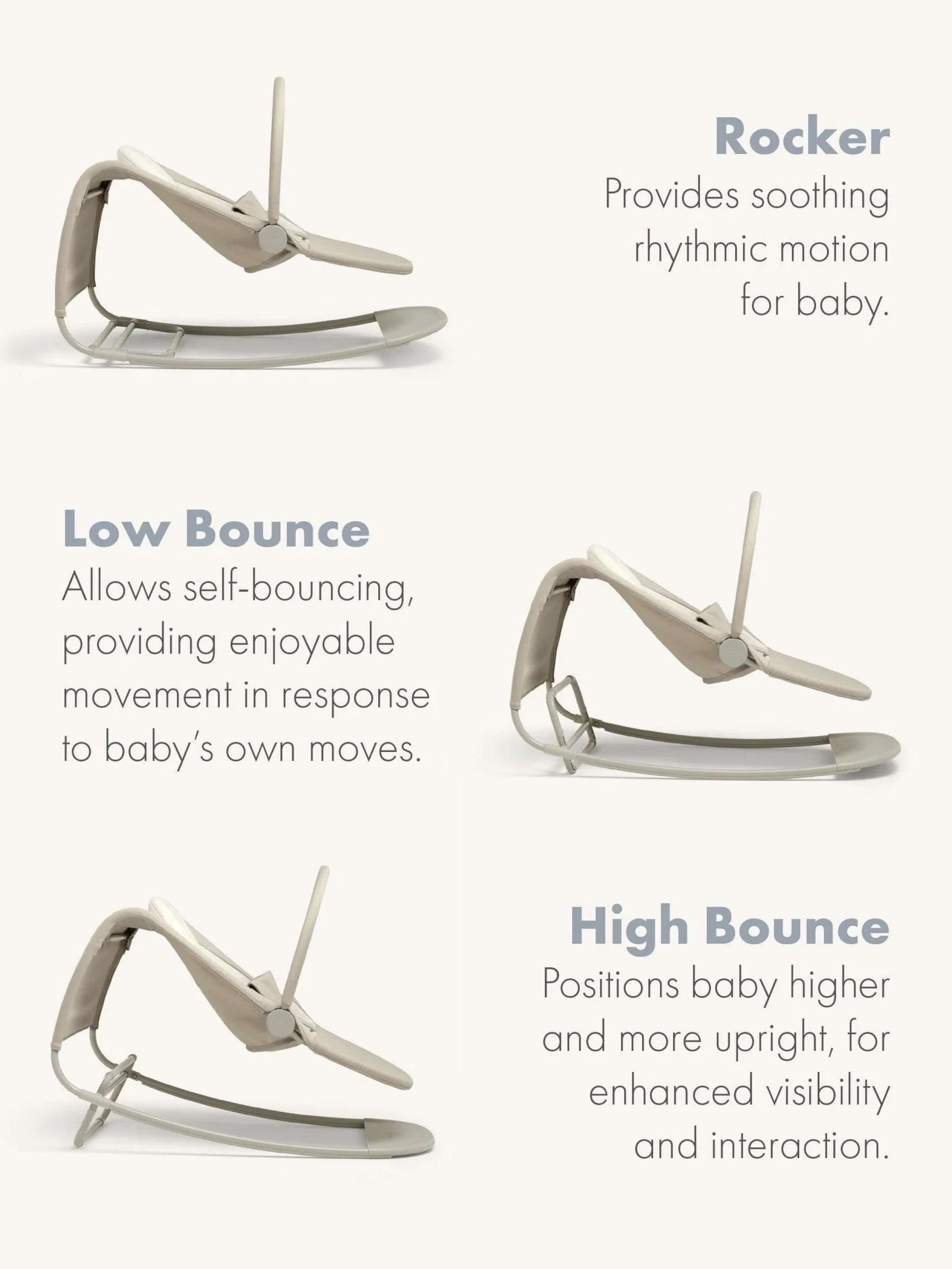 Tempo 3-in-1 Rocker / Bouncer - Sand image number 2