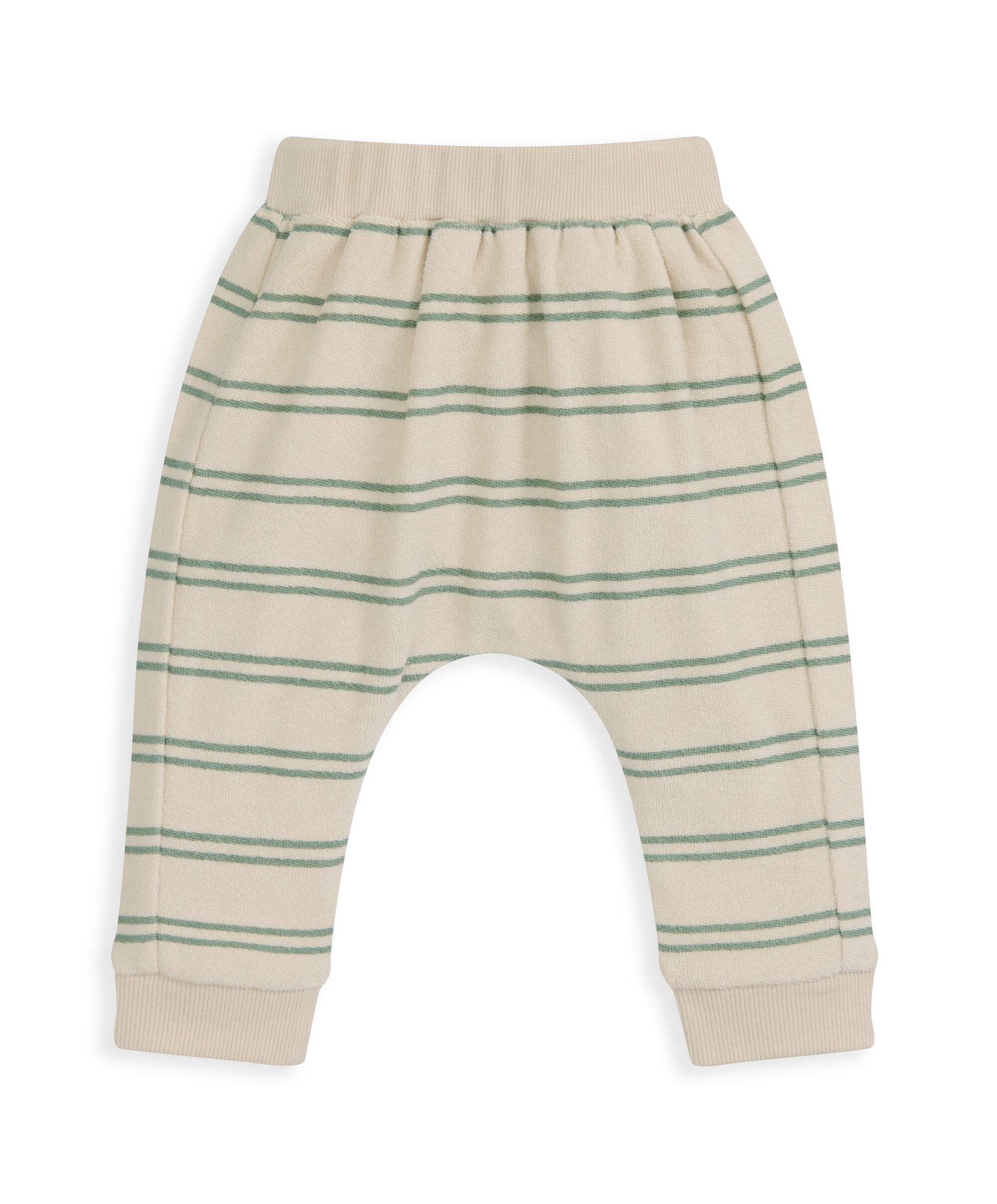 Stripped Terry Towelling T-Shirt & Joggers Set image number 4