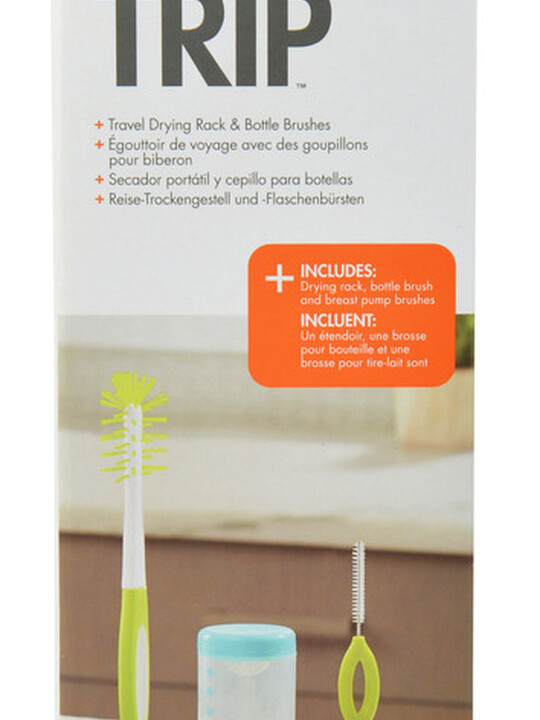 Boon Trip Travel drying Rack & Bottle Brushes image number 1
