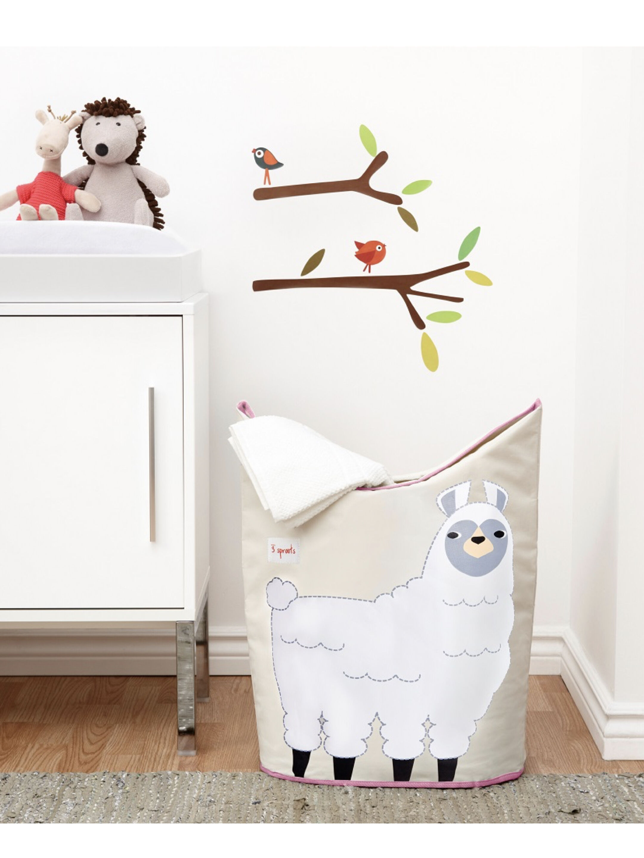 3 Sprouts Laundry Hamper - Llama image number 3