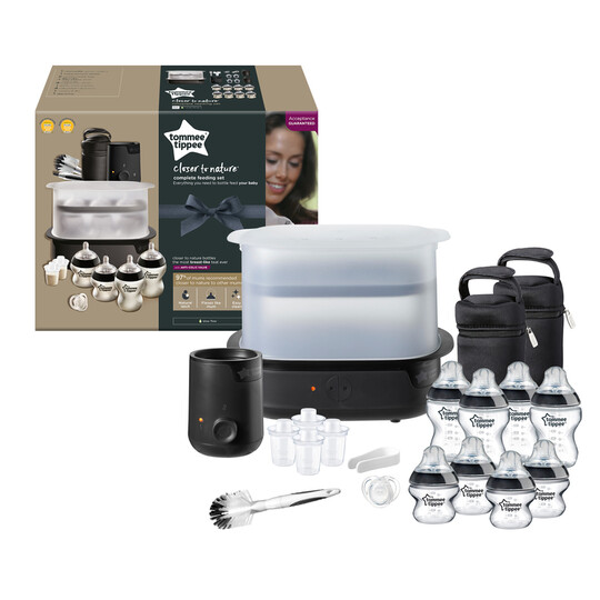 Tommee Tippee Closer to Nature Complete Feeding Kit Black